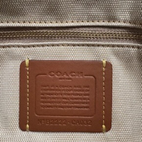 Coach Tabby Popcorn Texture Straw Shoulder Bag - Picture 5 of 5